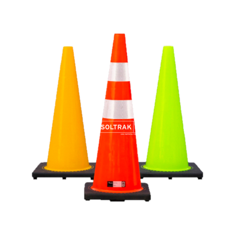 cono de tránsito pvc tecseg 36 pulgadas 