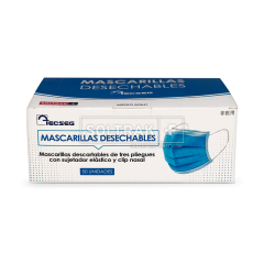 Mascarillas desechables Tecseg | 50 UNIDADES
