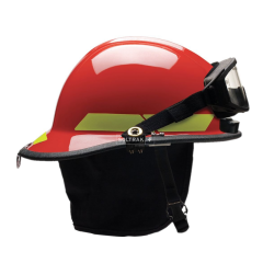 CASCO DE BOMBERO RESCATE USRX ROJO GOGGLE INNERZONE BULLARD