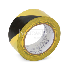 Cinta delimitadora para pisos amarillo/negro 2" x 33 mts