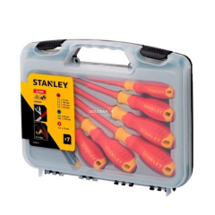 JUEGO DE 7 DESTORNILLADORES AISLADOS STANLEY